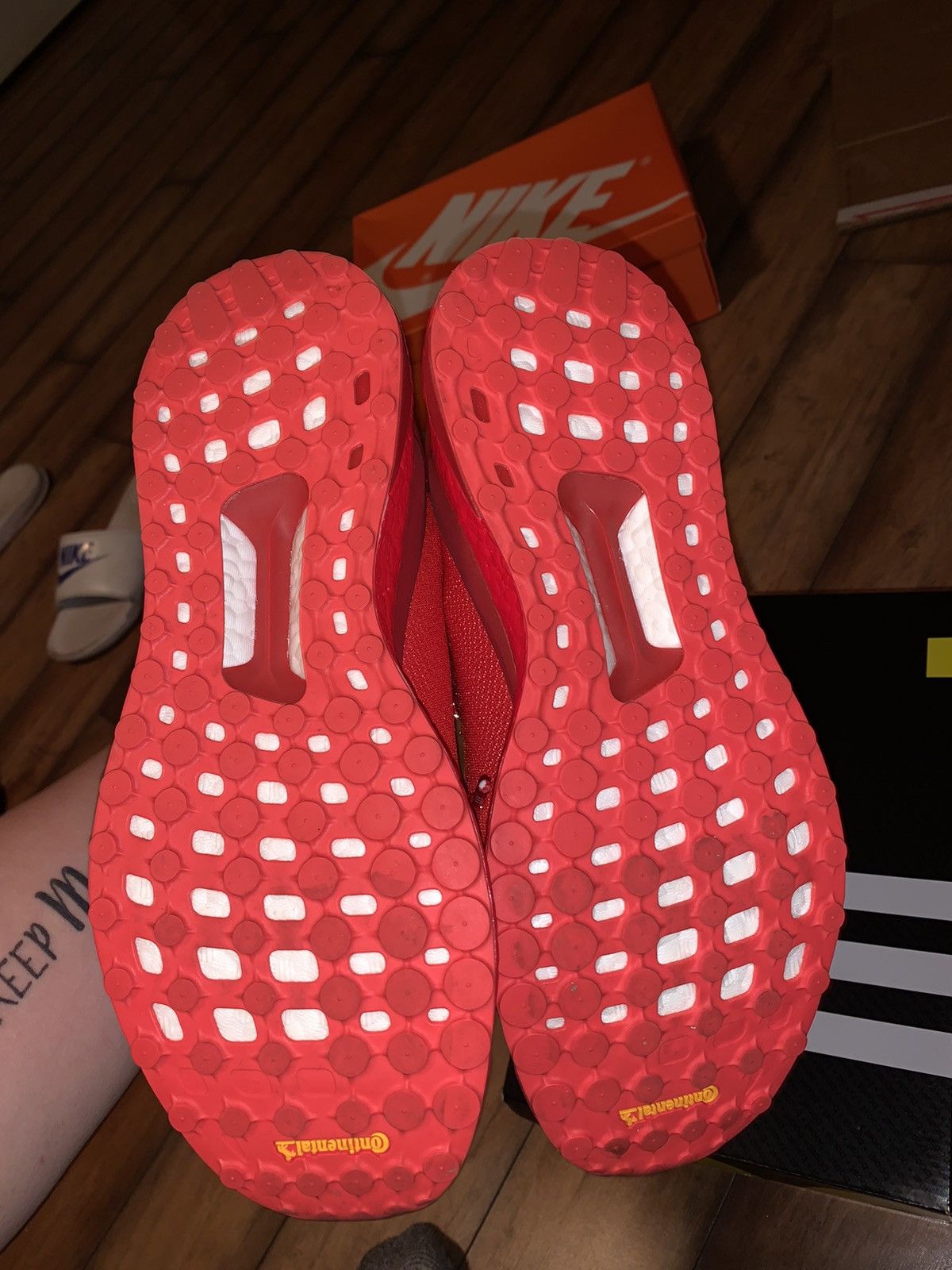 Adidas Adidas Human Race Solar Hu Glide Power Red Size US 9.5 / EU 42-43 - 4 Thumbnail