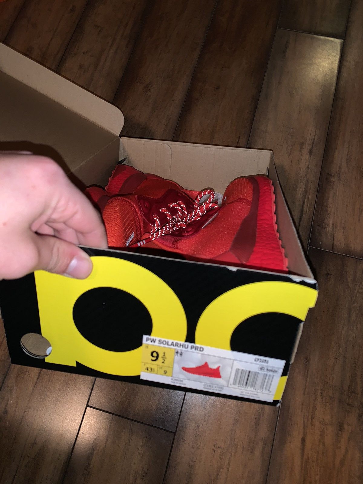 Adidas Adidas Human Race Solar Hu Glide Power Red Size US 9.5 / EU 42-43 - 3 Thumbnail