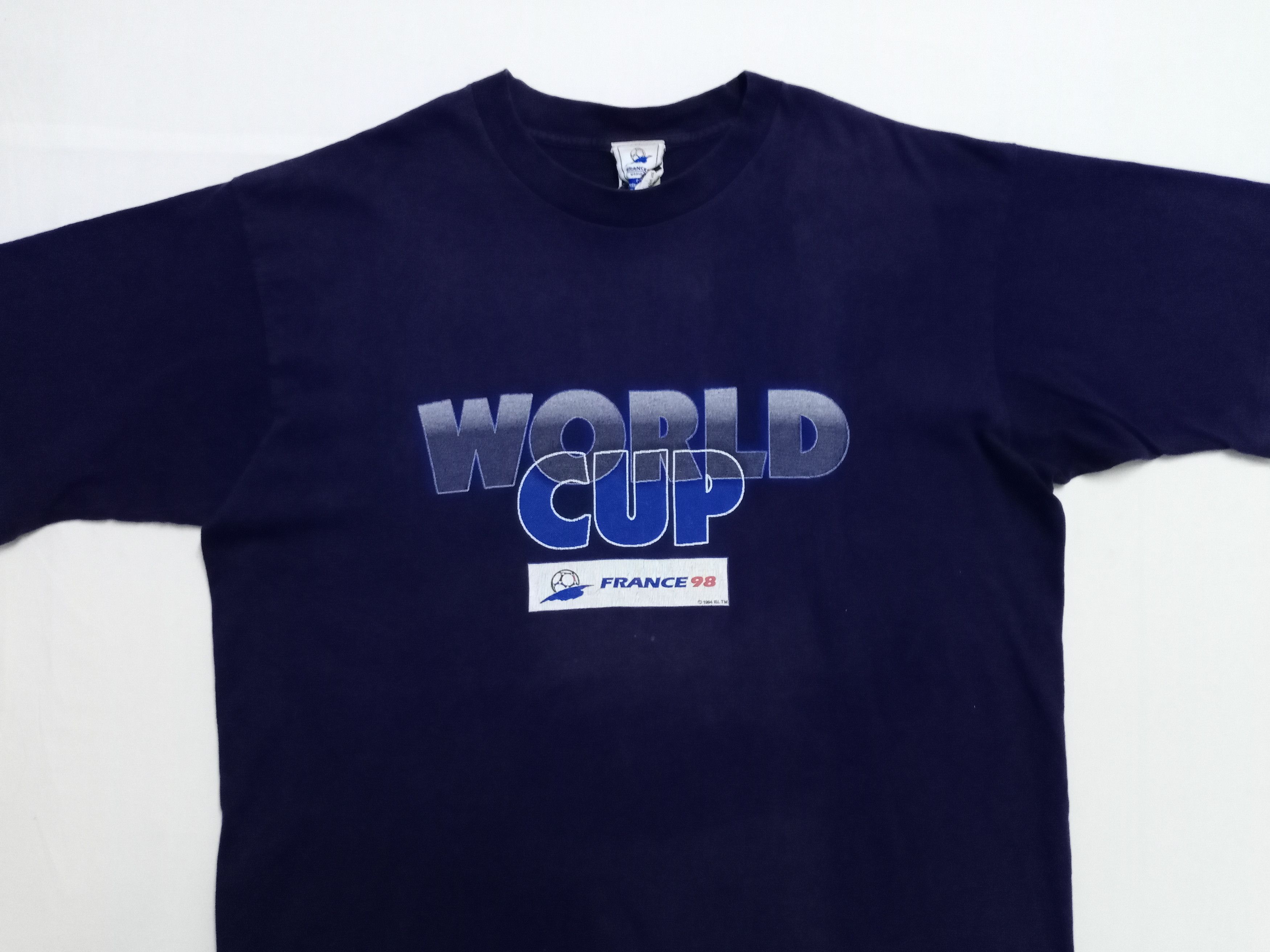 All Sport × Vintage Vintage France 98 World Cup Champions Tshirt Size US XL / EU 56 / 4 - 9 Thumbnail