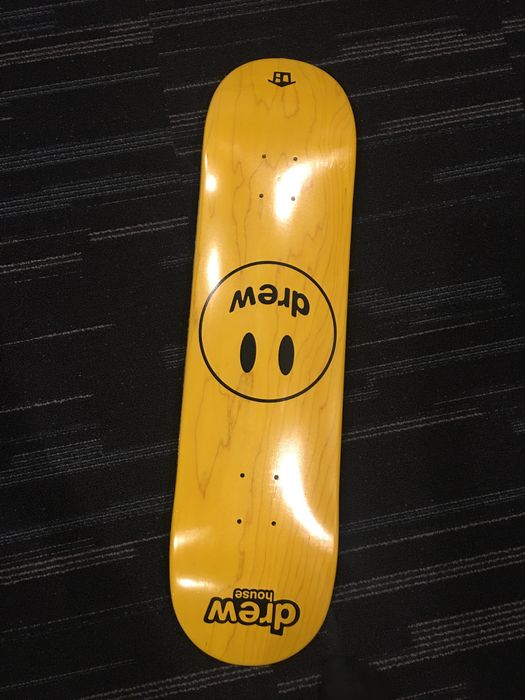 Justin Bieber Drew House Mascot Skate Deck - Golden Yellow | Grailed