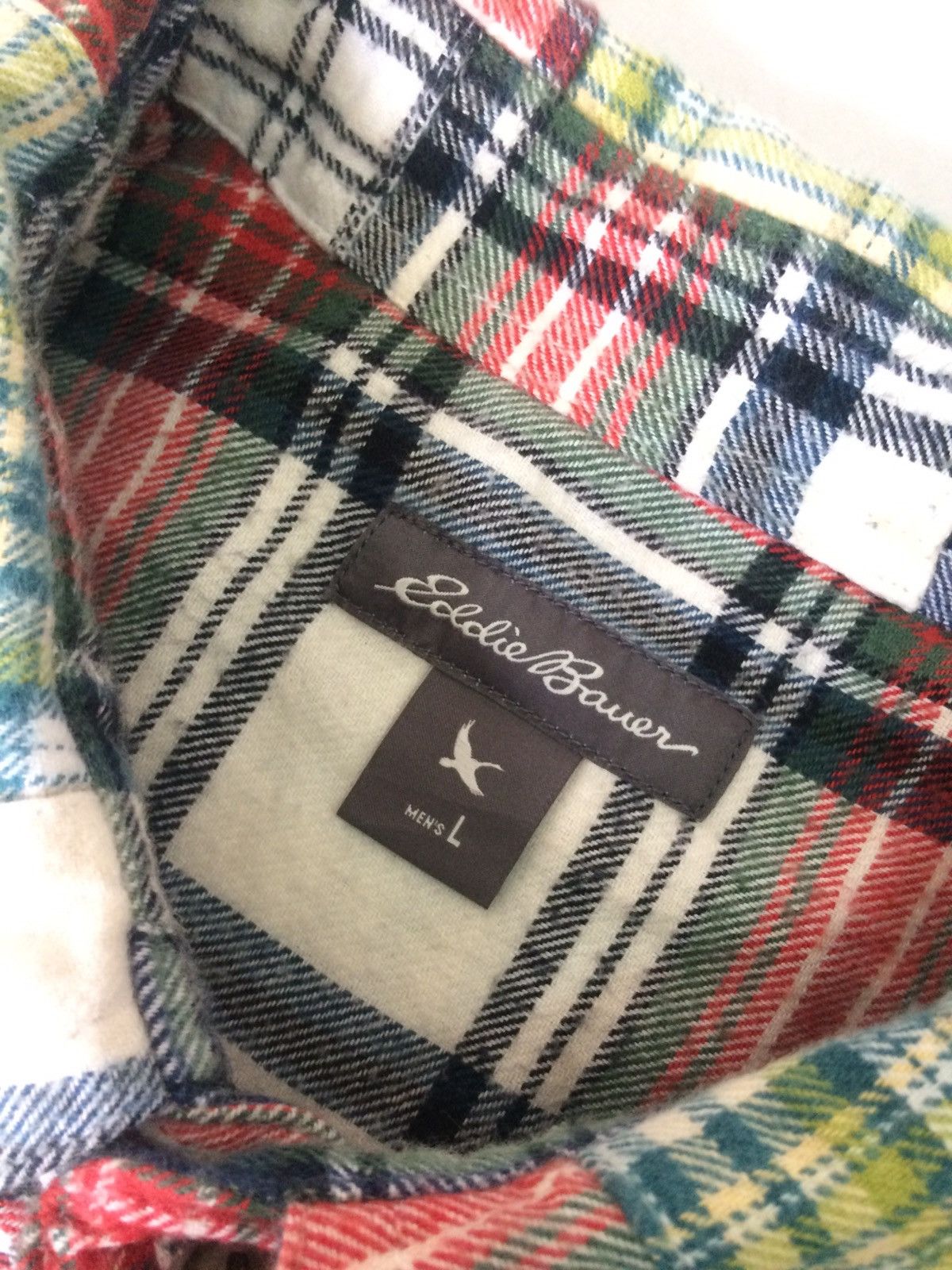 Eddie Bauer Eddie Bauer long sleeve patchwork design bottom up shirt Size US L / EU 52-54 / 3 - 7 Thumbnail
