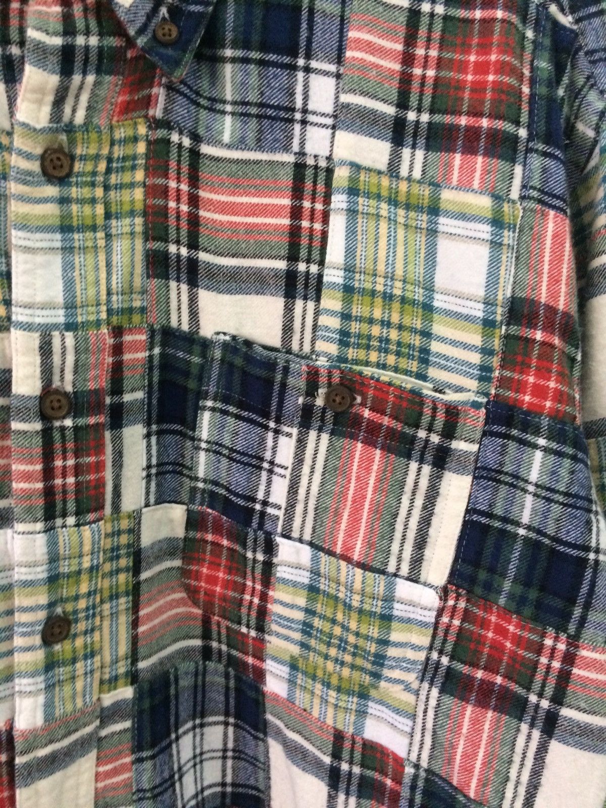 Eddie Bauer Eddie Bauer long sleeve patchwork design bottom up shirt Size US L / EU 52-54 / 3 - 5 Thumbnail