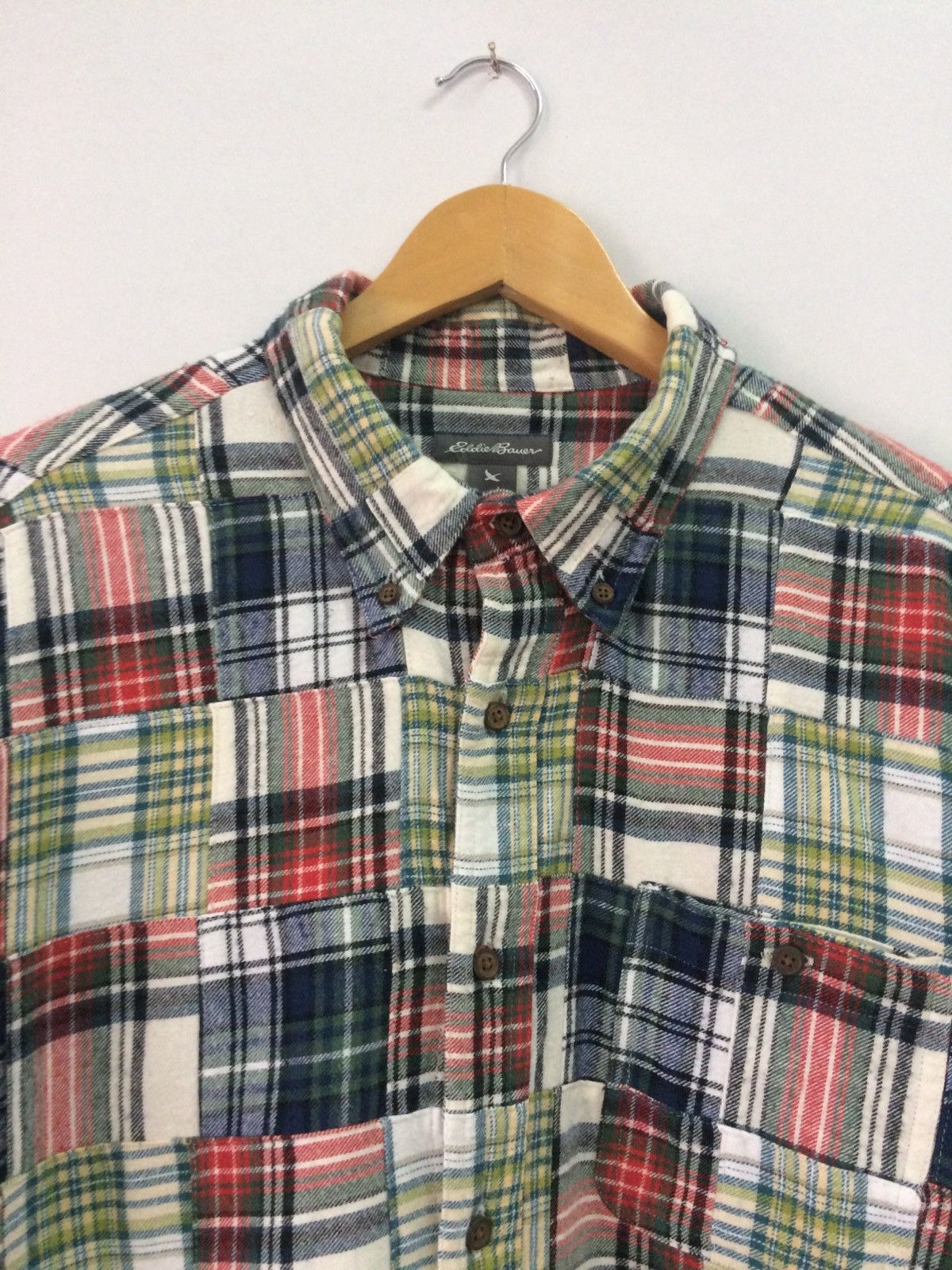 Eddie Bauer Eddie Bauer long sleeve patchwork design bottom up shirt Size US L / EU 52-54 / 3 - 3 Thumbnail