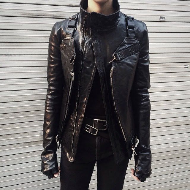 Carol Christian Poell Titanium Gloved Leather Jacket LM/2599GP | Grailed