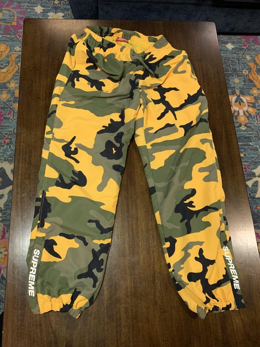 Supreme Supreme Yellow Brooklyn Camo Warm Up Pants Grailed