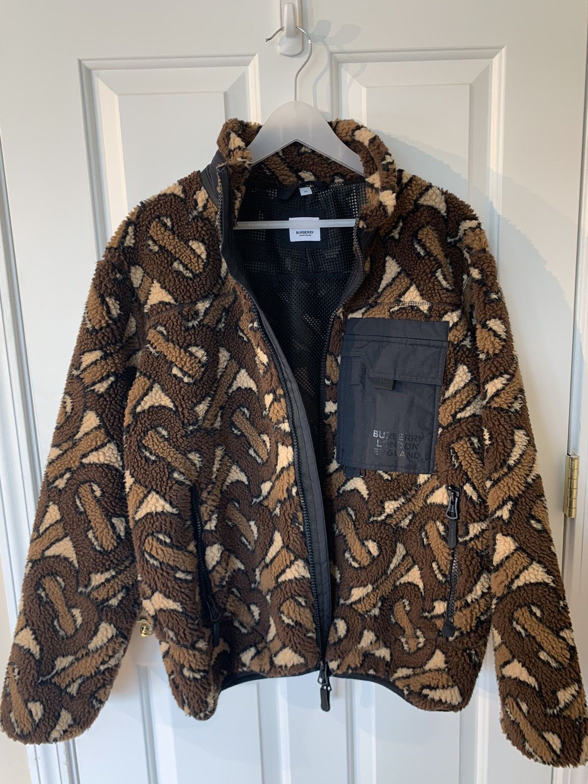 Burberry - Monogram Fleece Jacquard Jacket