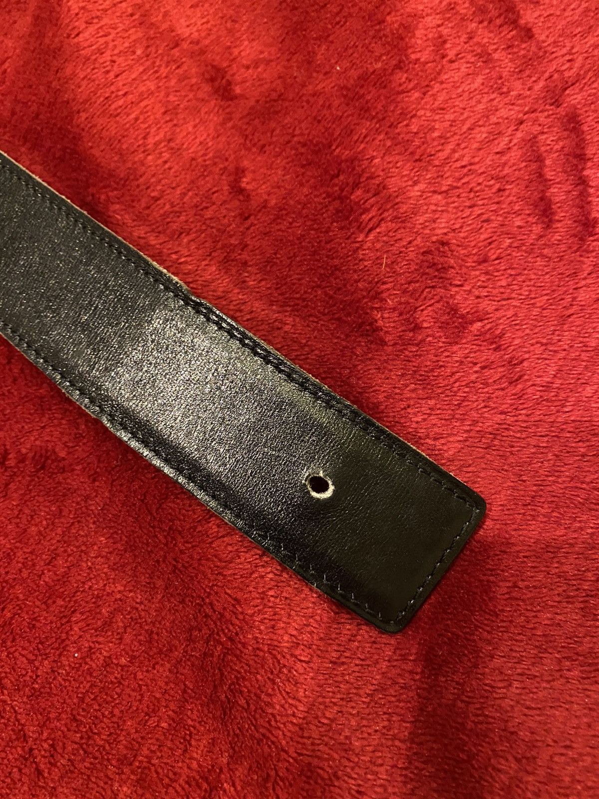 Hermes Hermès Black Blue Reversible Belt 80 Size ONE SIZE - 2 Thumbnail