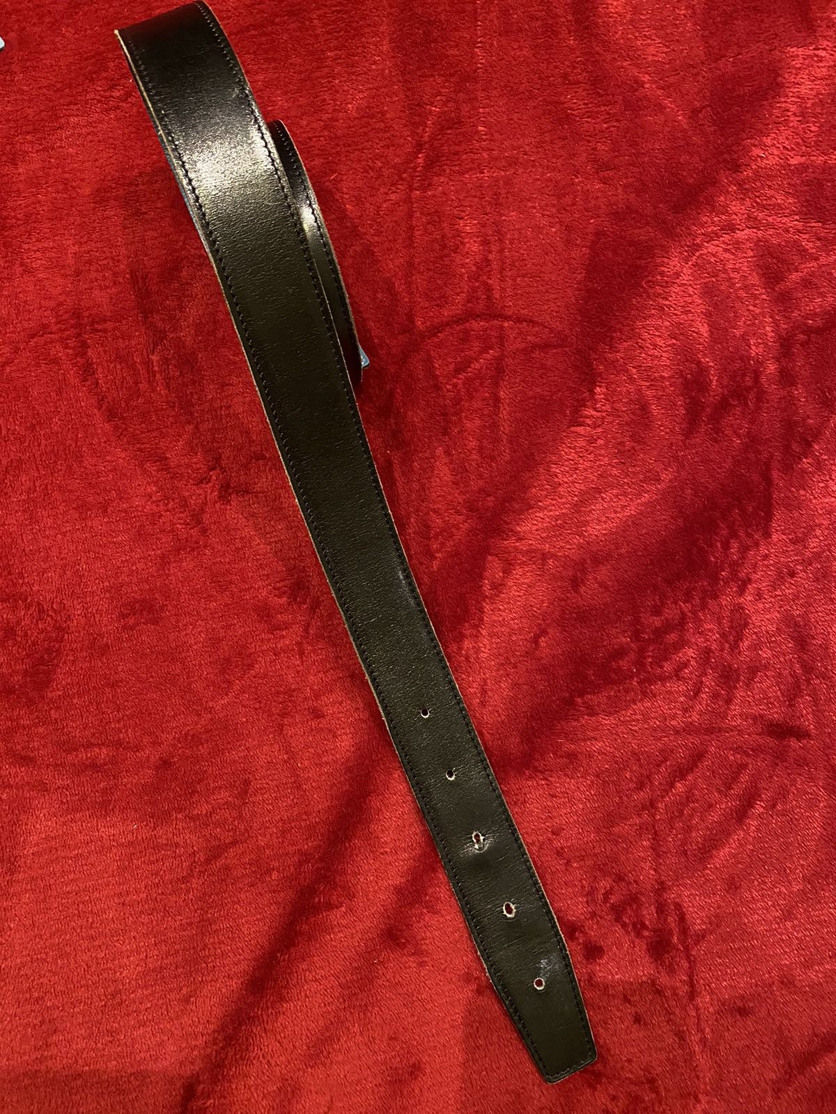 Hermes Hermès Black Blue Reversible Belt 80 Size ONE SIZE - 4 Thumbnail