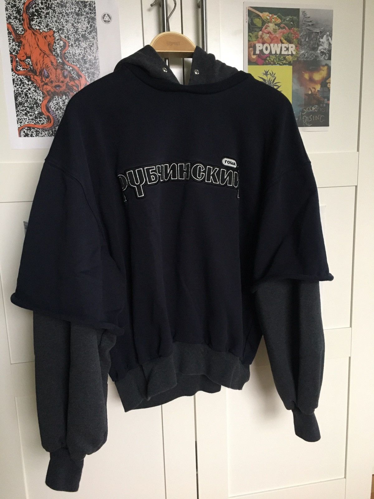 Gosha rubchinskiy layered discount hoodie