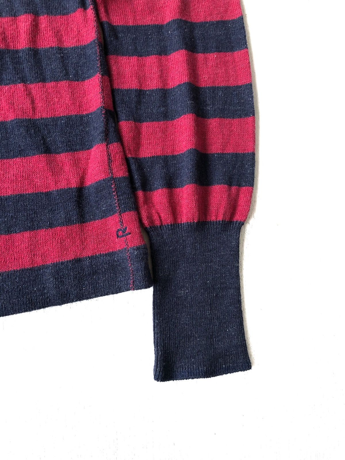45rpm Indigo Made 45RPM 🇯🇵 Striped Rockabilly Pullover Size US L / EU 52-54 / 3 - 3 Thumbnail