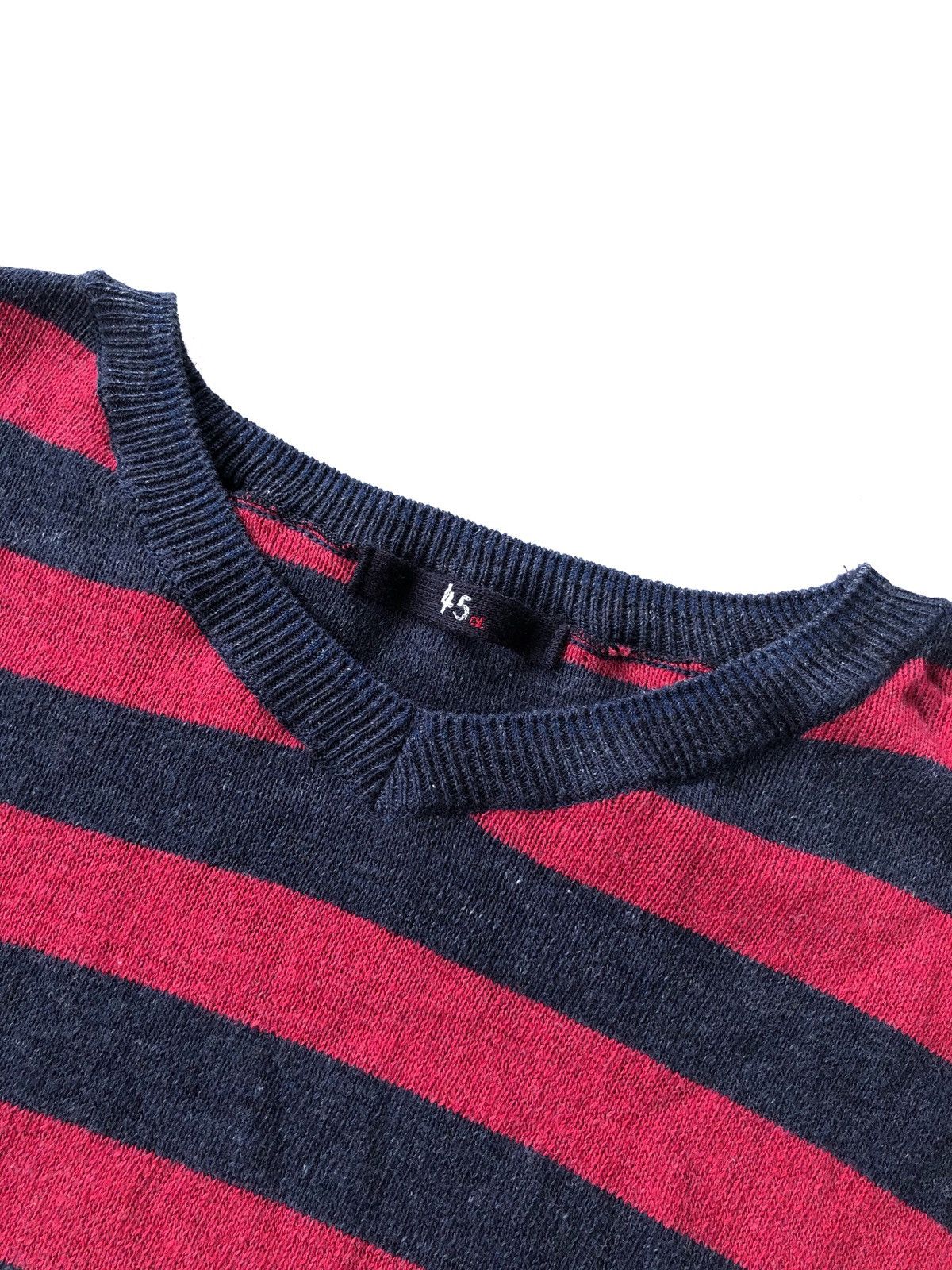 45rpm Indigo Made 45RPM 🇯🇵 Striped Rockabilly Pullover Size US L / EU 52-54 / 3 - 5 Thumbnail
