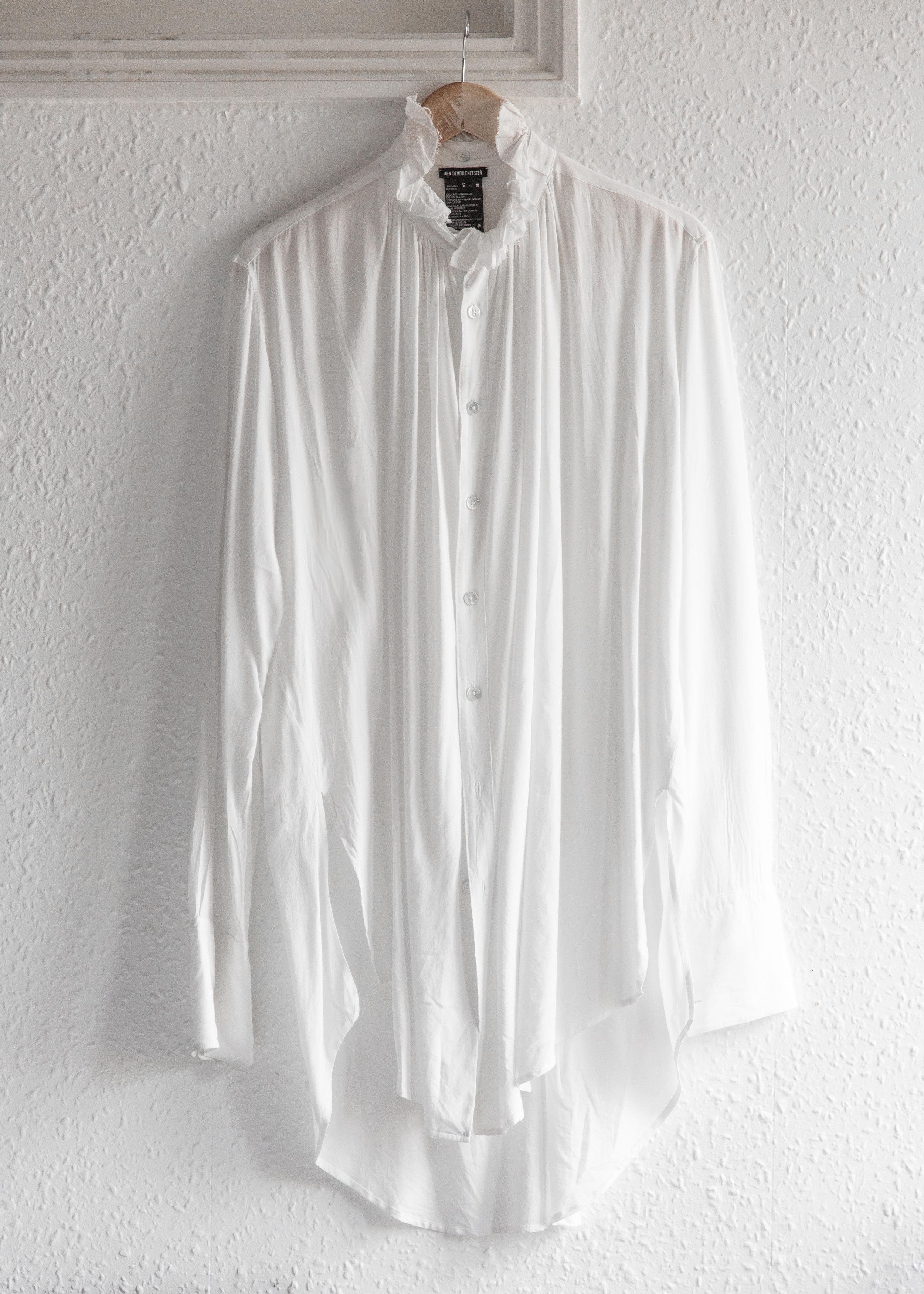 Ann Demeulemeester F/W17 Oversized Ruffle Collar Shirt | Grailed