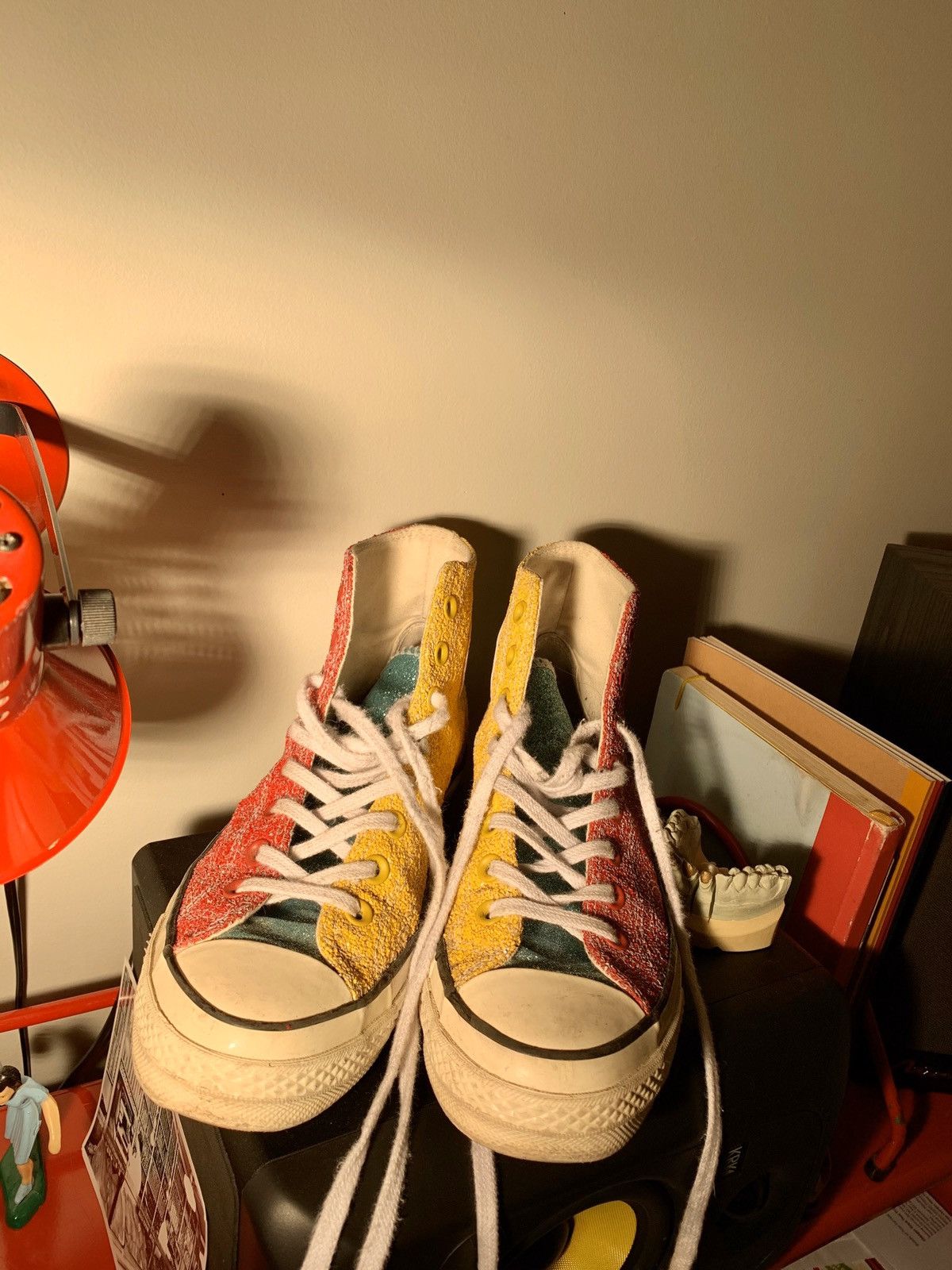 JW Anderson x Chuck 70 High Glitter Pack - Cherry Sulphur Menswear