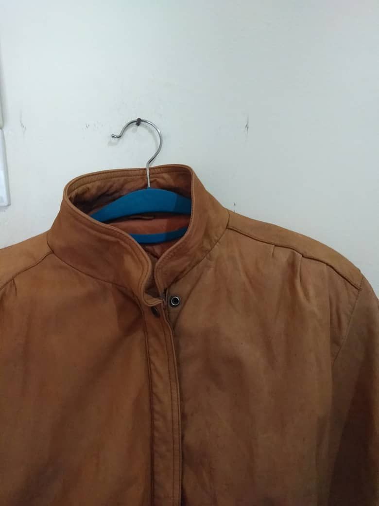 Genuine Leather 🔥 80s LEATHER BIKERS JACKET Size US XL / EU 56 / 4 - 2 Thumbnail