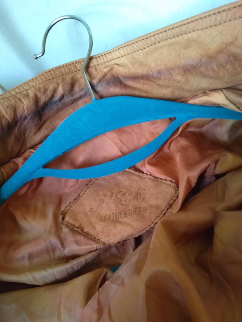 Genuine Leather 🔥 80s LEATHER BIKERS JACKET Size US XL / EU 56 / 4 - 7 Thumbnail