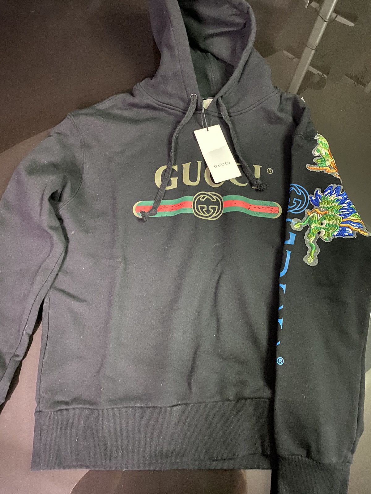 Gucci Dragon logo hoodie Size US M / EU 48-50 / 2 - 1 Preview
