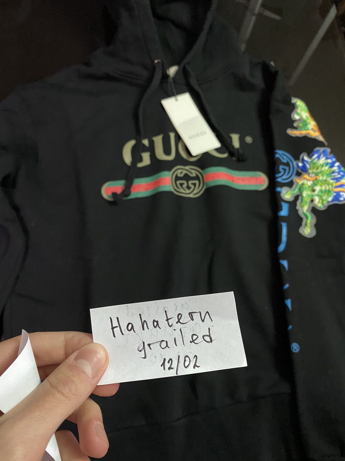 Gucci Dragon logo hoodie Size US M / EU 48-50 / 2 - 2 Preview