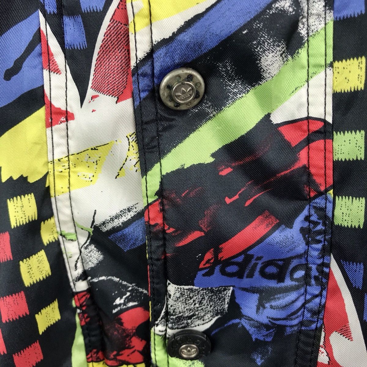 Adidas Vintage Adidas Descente Jaspo Colourful Design Bomber Jacket Size US M / EU 48-50 / 2 - 6 Thumbnail