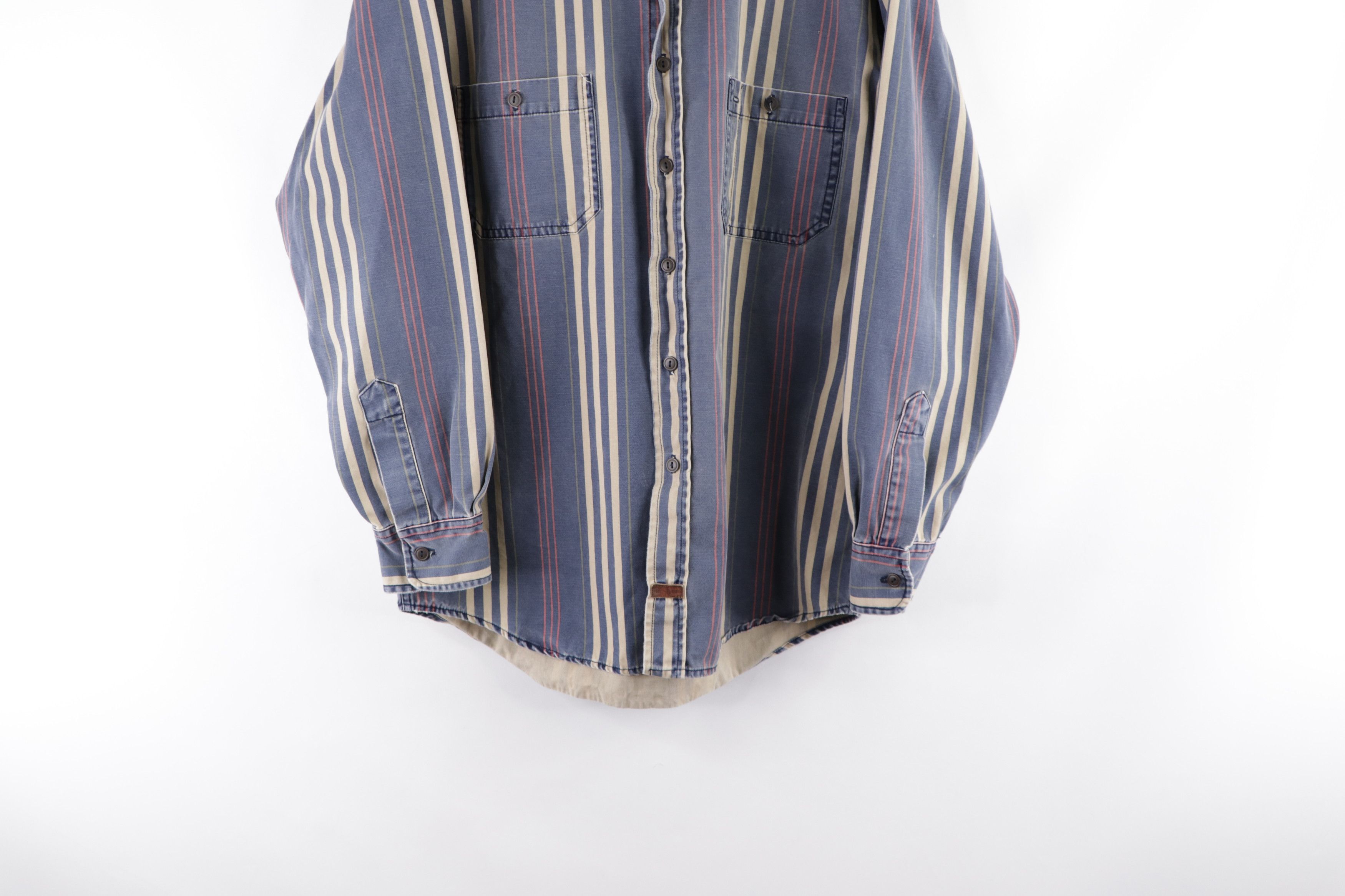 American Eagle Outfitters Vintage 90s American Eagle Faded Double Pocket Shirt Size US S / EU 44-46 / 1 - 3 Thumbnail