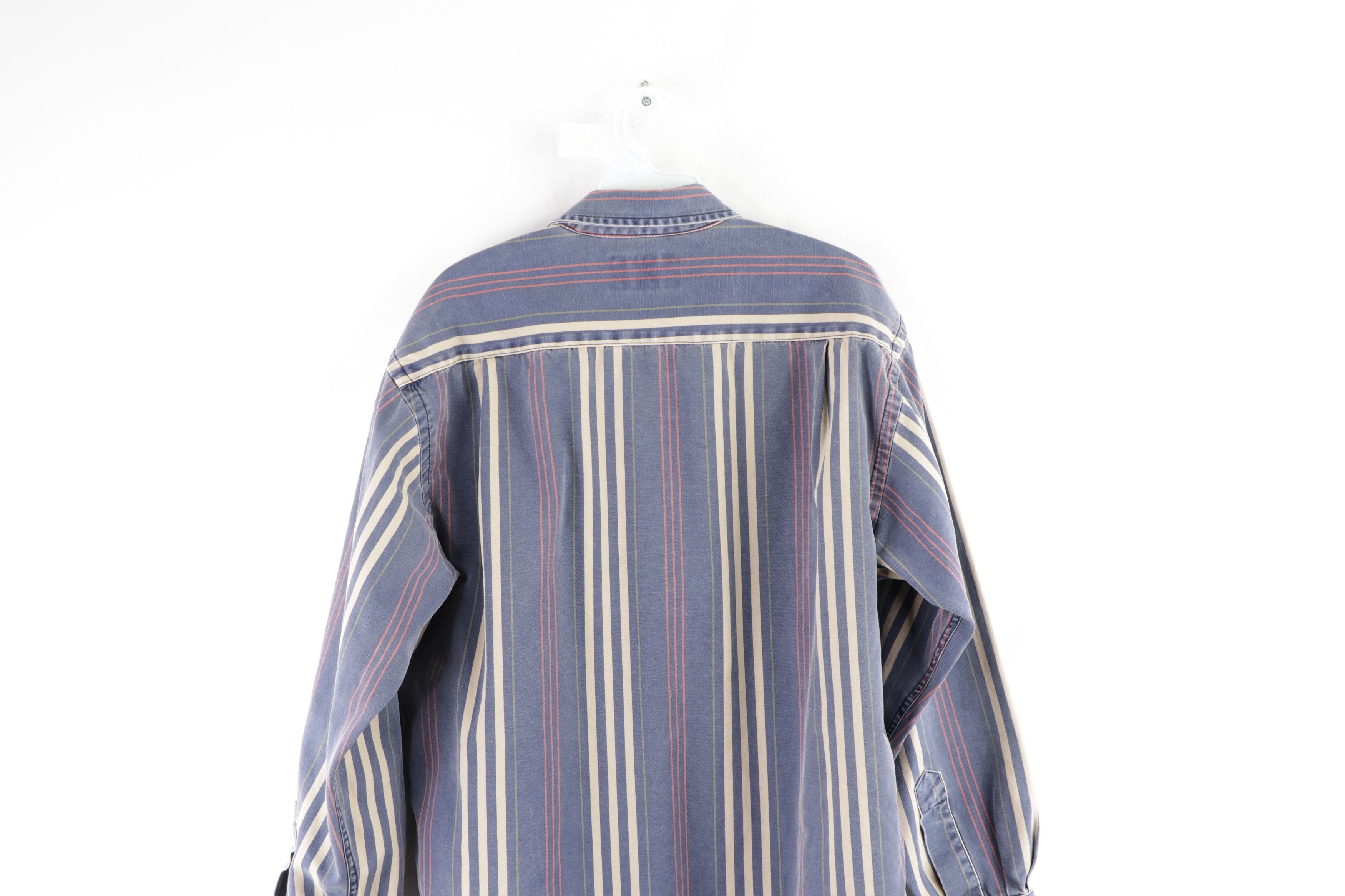 American Eagle Outfitters Vintage 90s American Eagle Faded Double Pocket Shirt Size US S / EU 44-46 / 1 - 8 Thumbnail