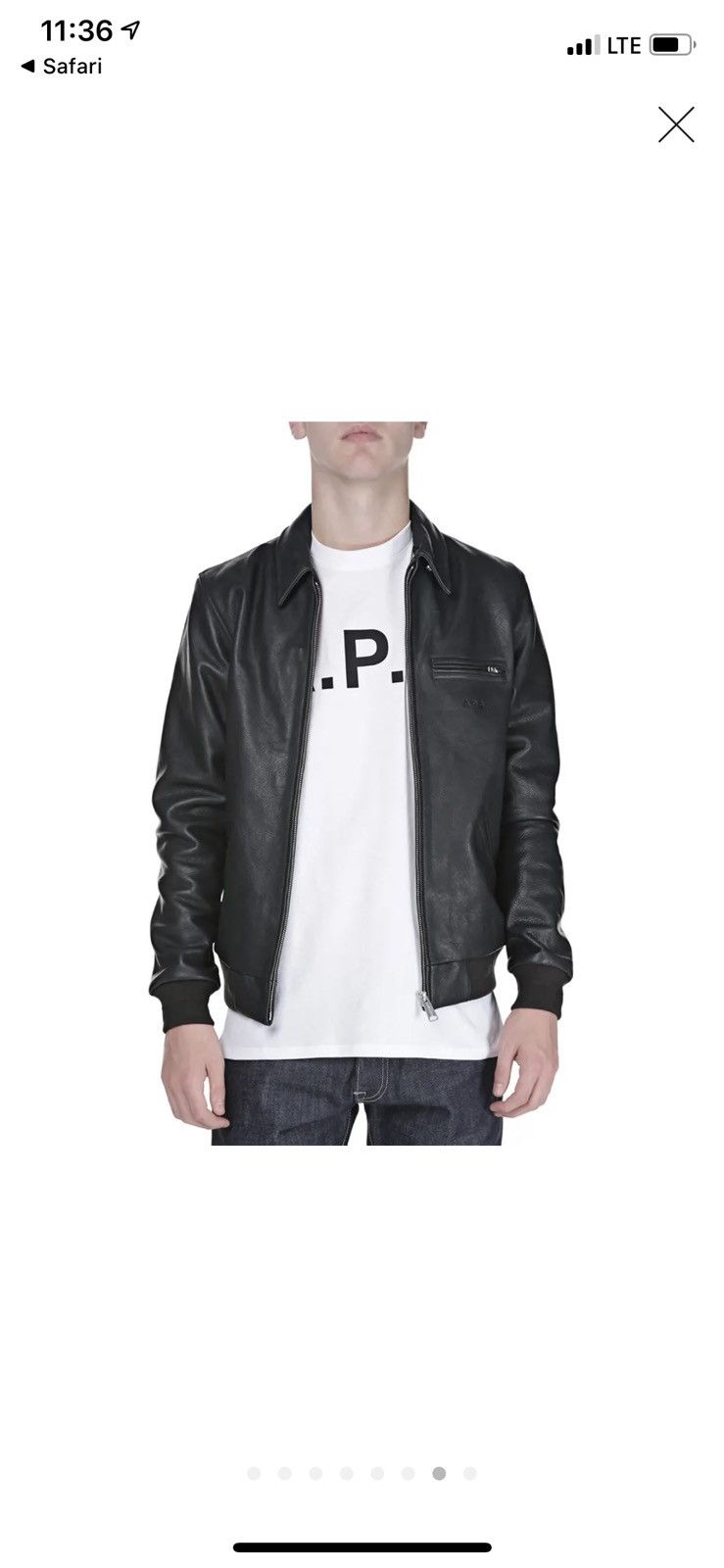 A.P.C. × Carhartt A.P.C. x Carhartt Detroit Leather Jacket