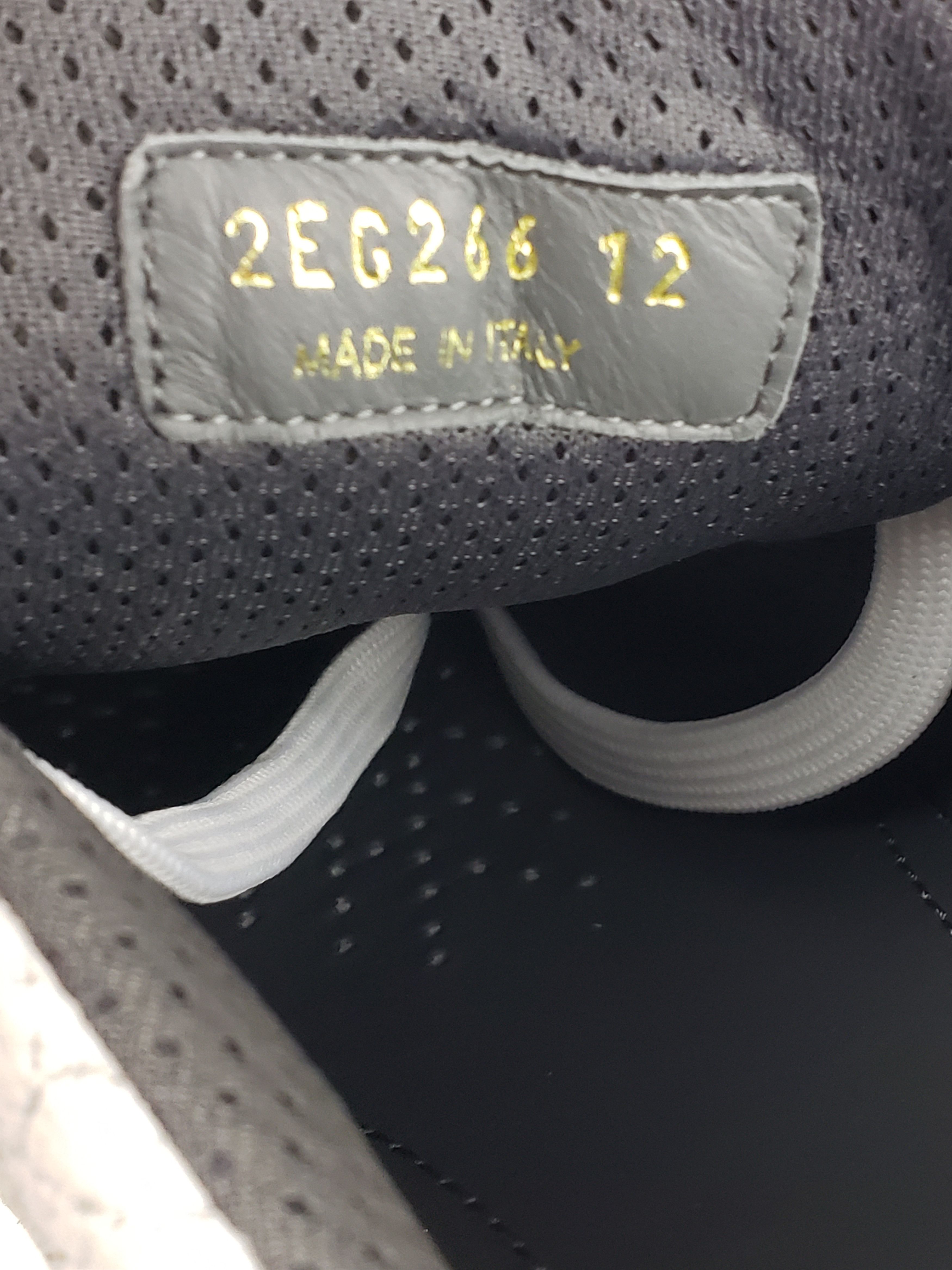 Prada F/W 2018 RUNWAY White Cracked Leather Sneakers Shoes Size US 12.5 / EU 45-46 - 7 Thumbnail