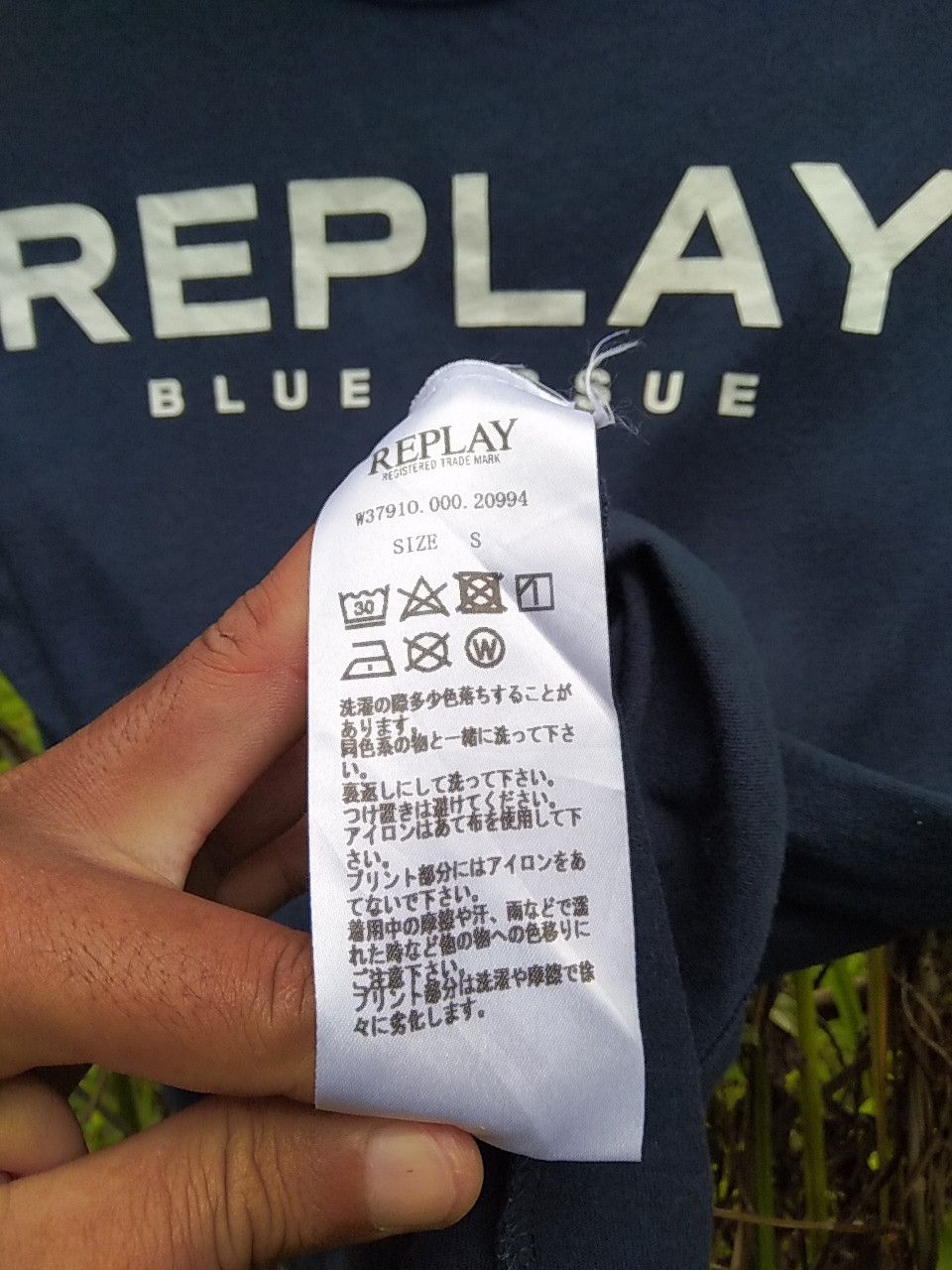 TSHIRT REPLAY BLUE ISSUE