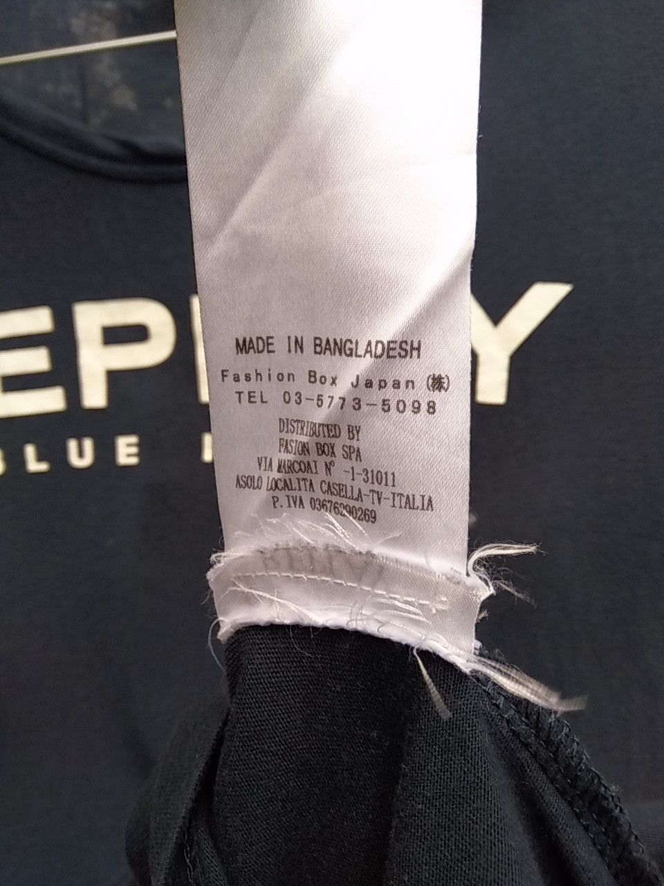 TSHIRT REPLAY BLUE ISSUE