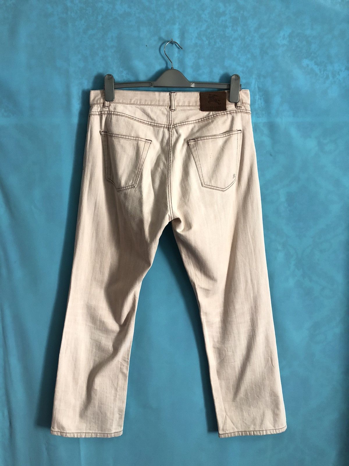 Burberry BURBERRY black label white jeans Size US 33 - 1 Thumbnail