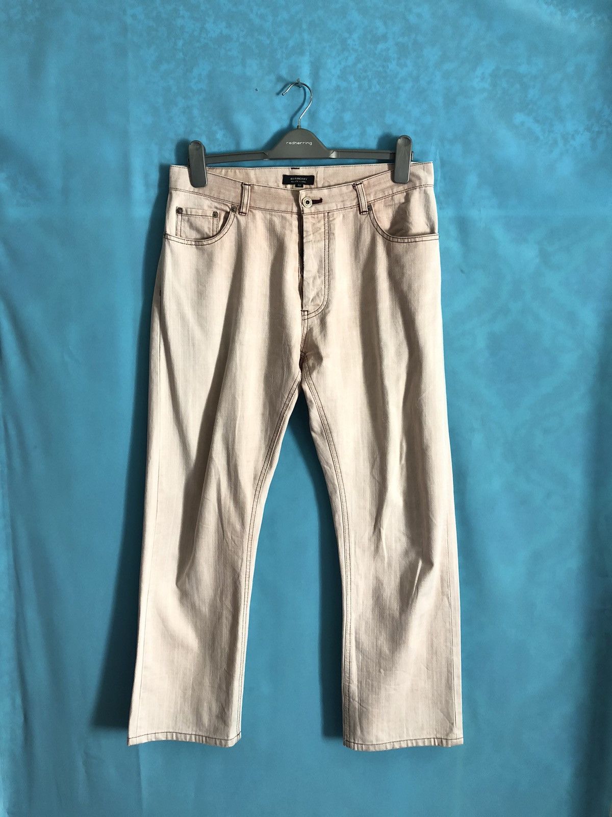 Burberry BURBERRY black label white jeans Size US 33 - 2 Thumbnail