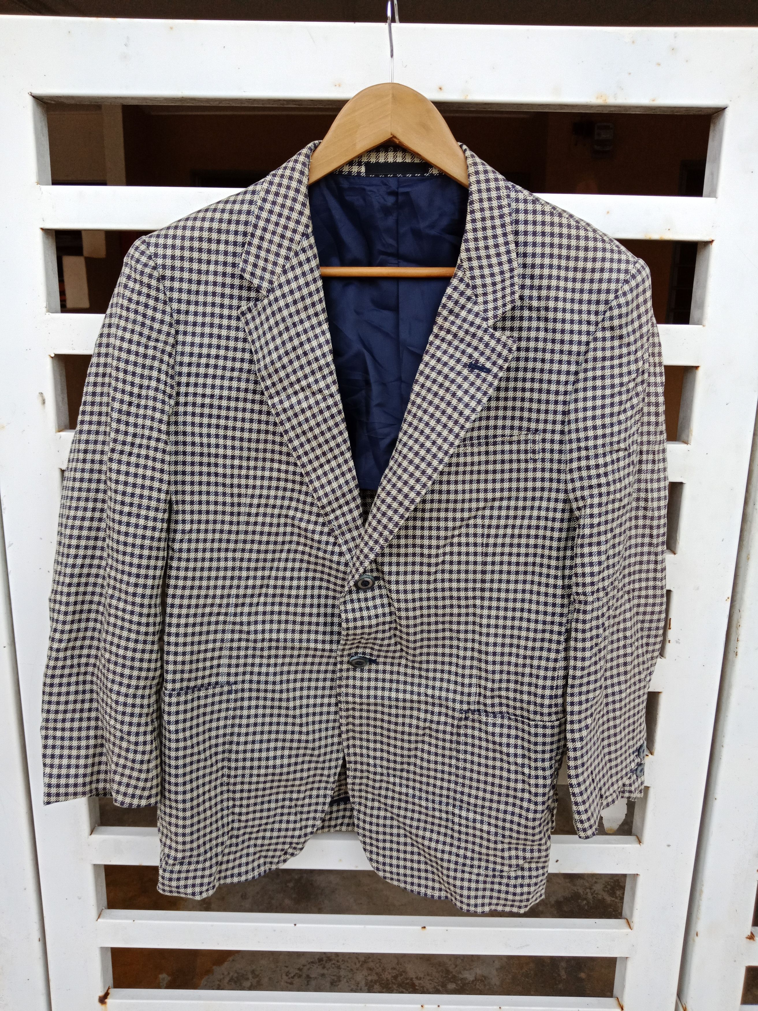 Yves Saint Laurent Luxury Yves Saint Laurent Plaid Tartan Blazer Size US M / EU 48-50 / 2 - 1 Thumbnail