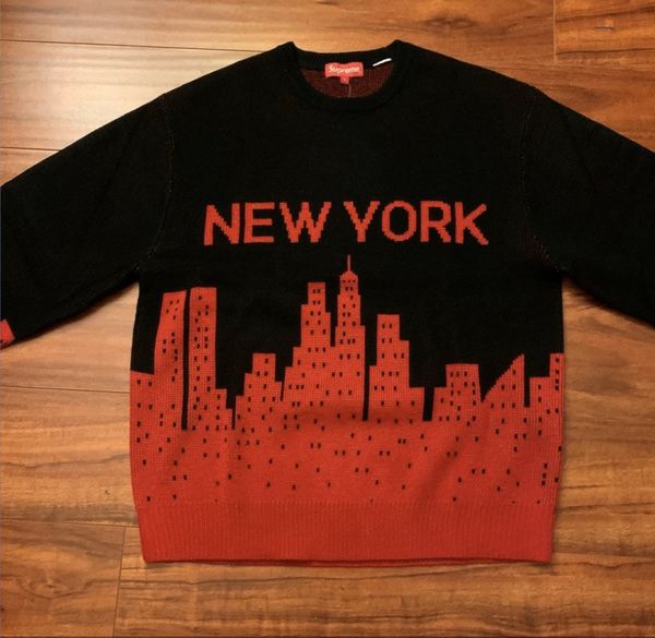 Supreme Supreme New York Sweater Black Size L | Grailed