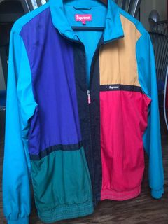 Supreme color hotsell blocked track jacket