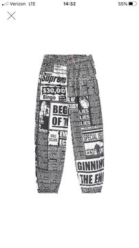 Supreme Newsprint Skate Pant | Grailed