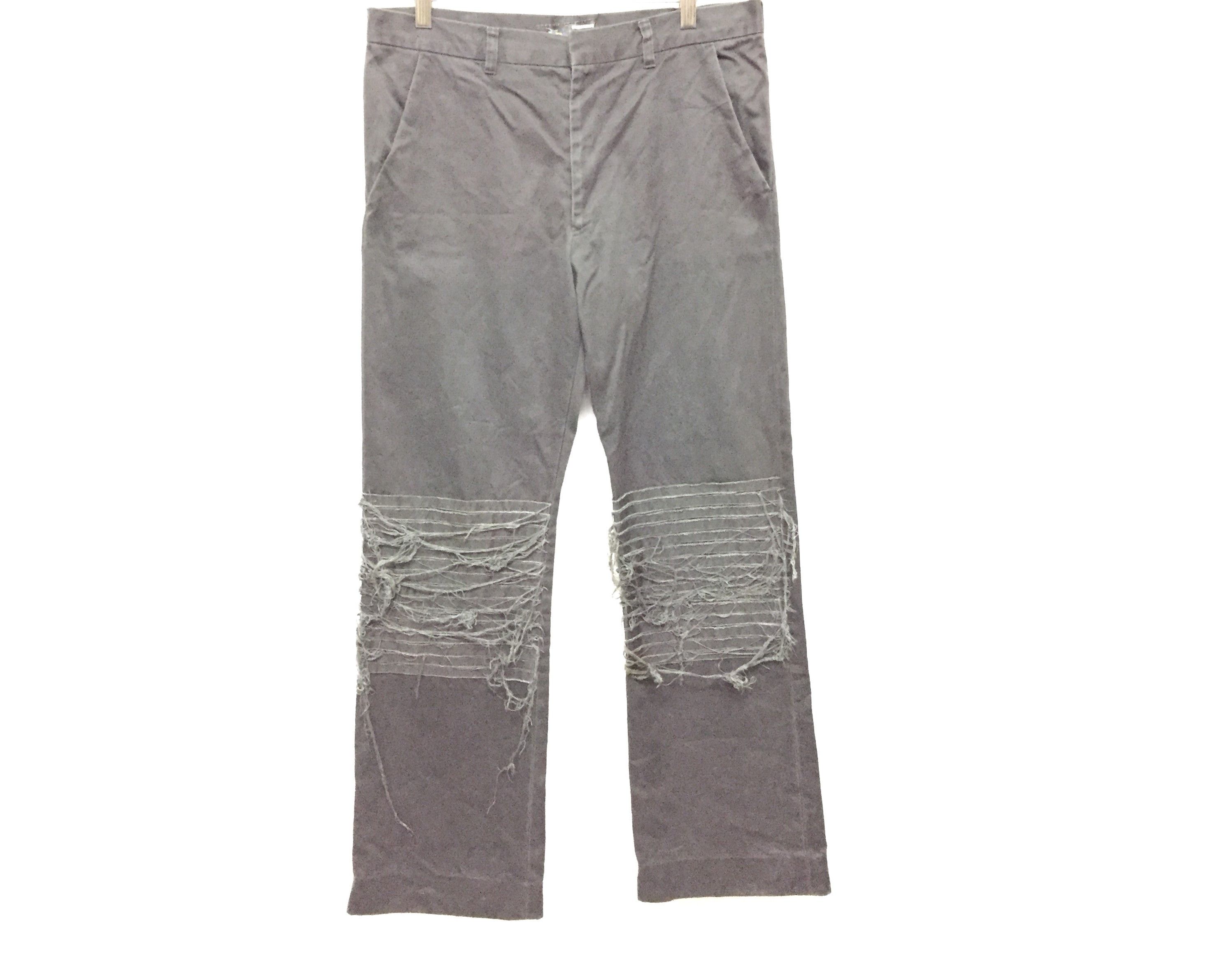 Undercover SS02 The Illusion of Haze fringe knee pants | Grailed