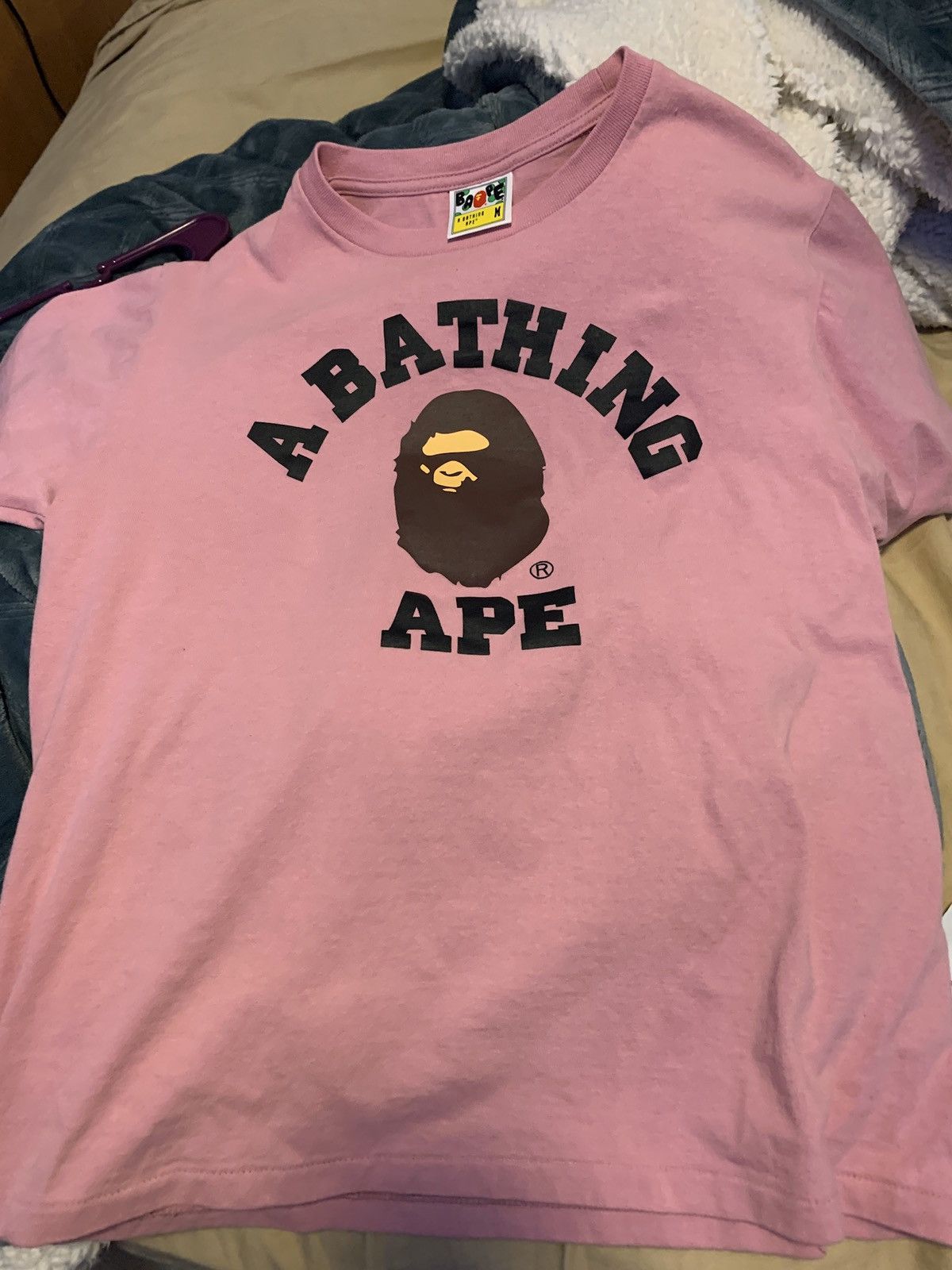 BAPE College Tee (SS21) Pink