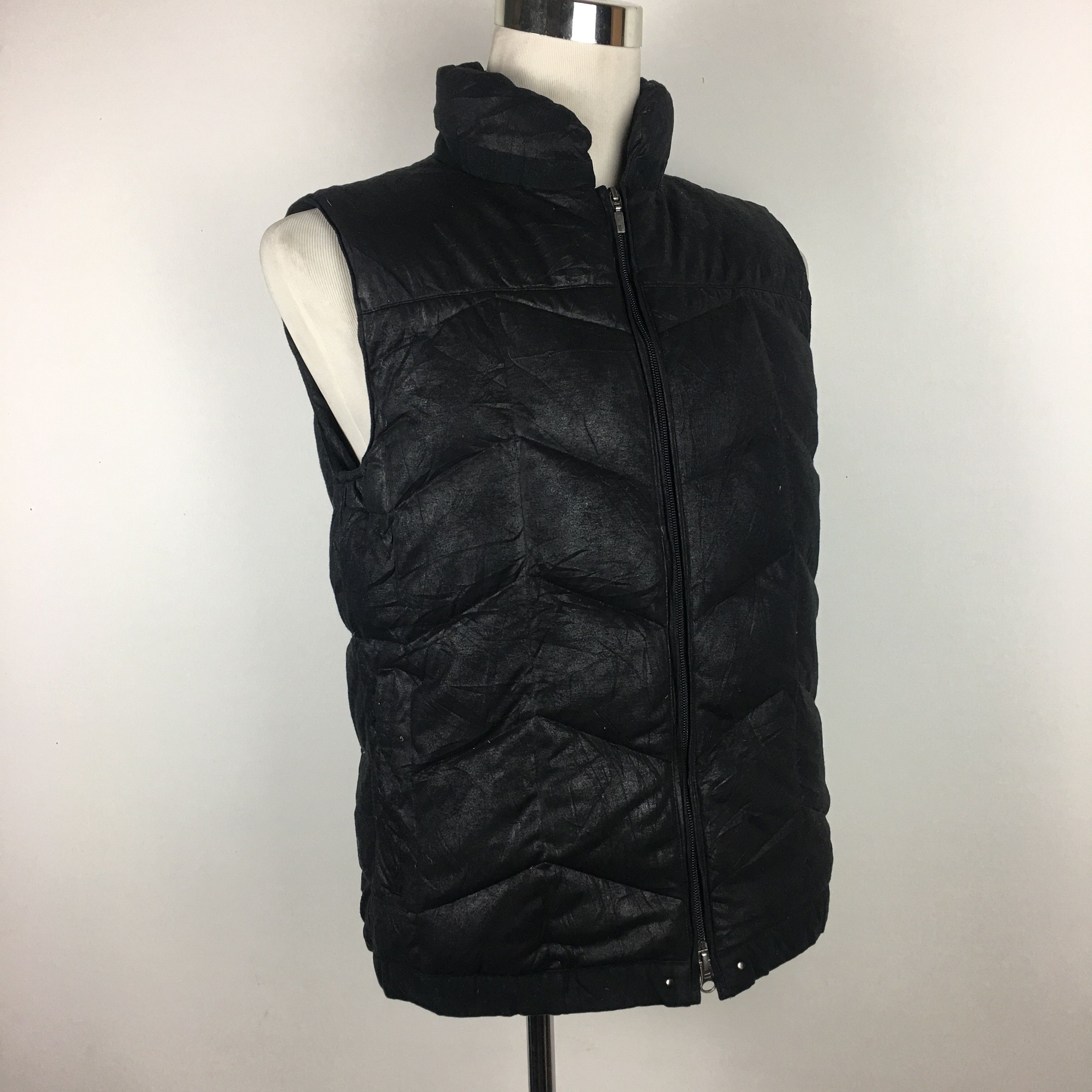 Lanvin Lanvin en Bleu Puffer Down Vest Jacket Waxed Black Japan Size US S / EU 44-46 / 1 - 4 Thumbnail