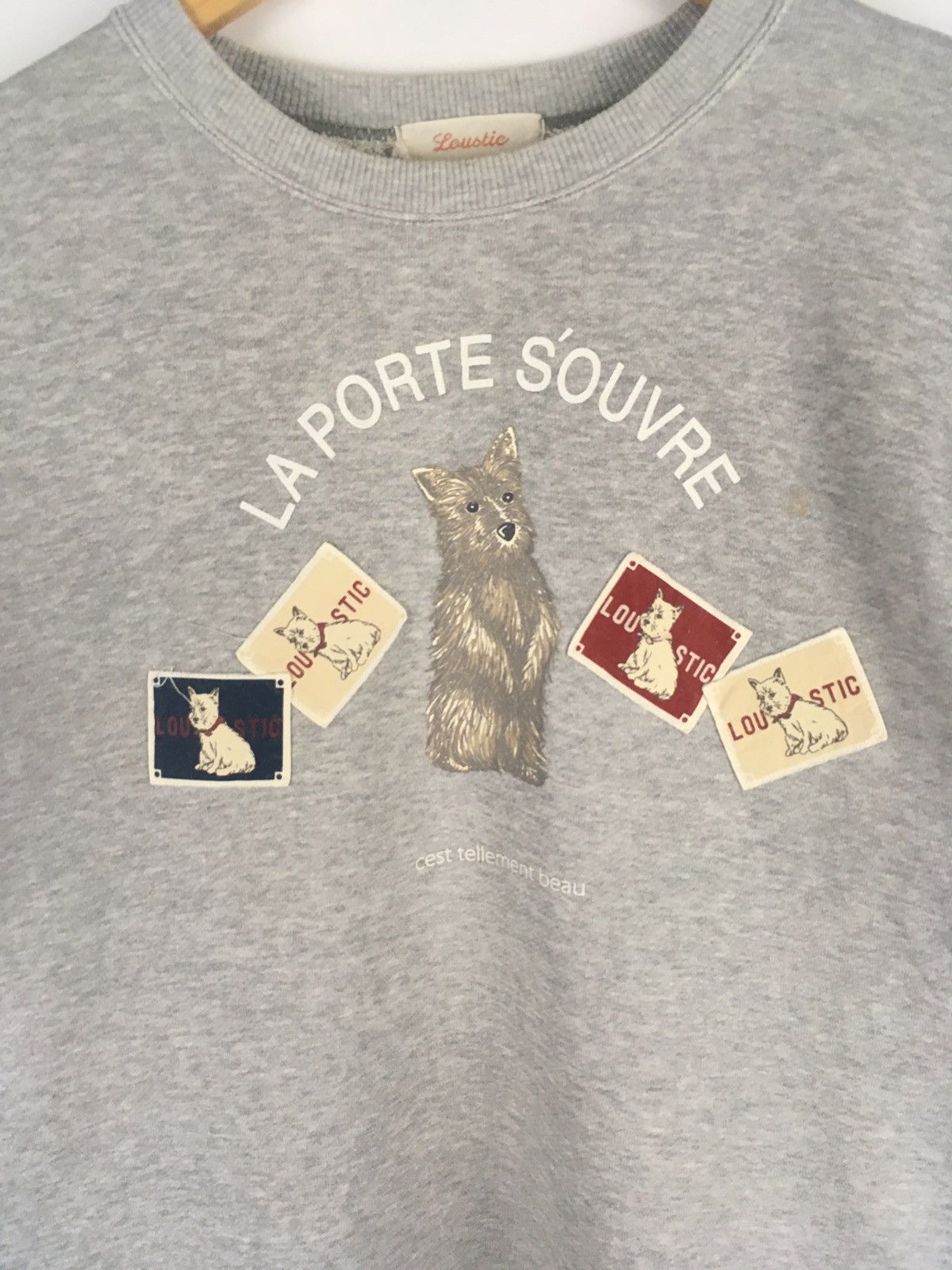 Vintage Vintage Loustic Dog Patches Medium Size Sweatshirt Size US M / EU 48-50 / 2 - 2 Thumbnail