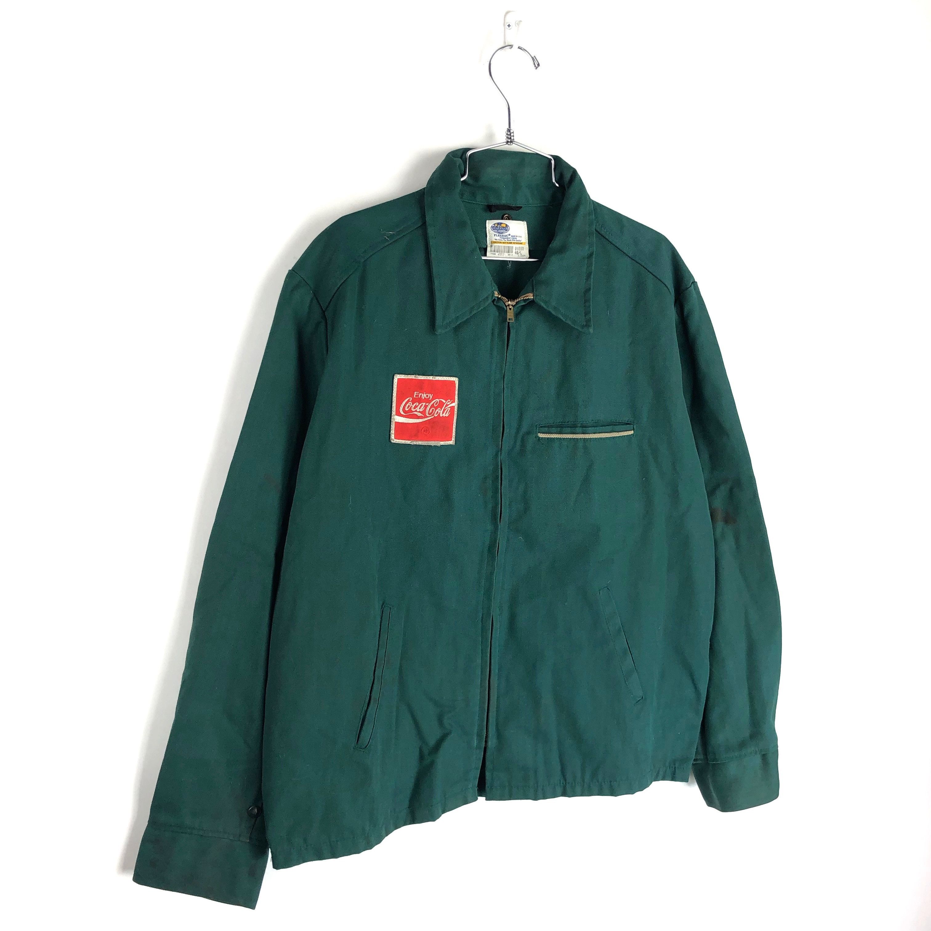 Coca Cola × Vintage Vintage 80s Coca Cola Workwear Jacket Size XL Green ...
