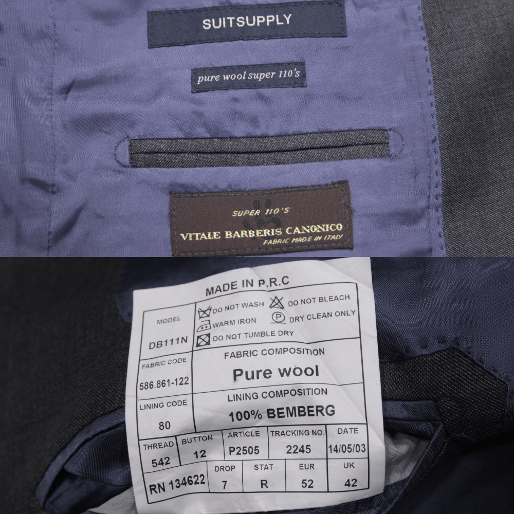 Suitsupply Pure Wool Super 110'S Blazer 52 Size Size 52R - 9 Thumbnail