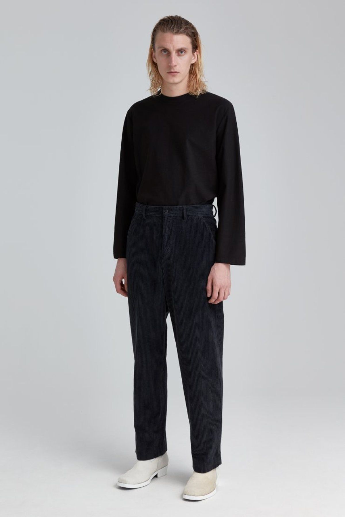 Our Legacy Chino 22 Used Black Wide Corduroy | Grailed