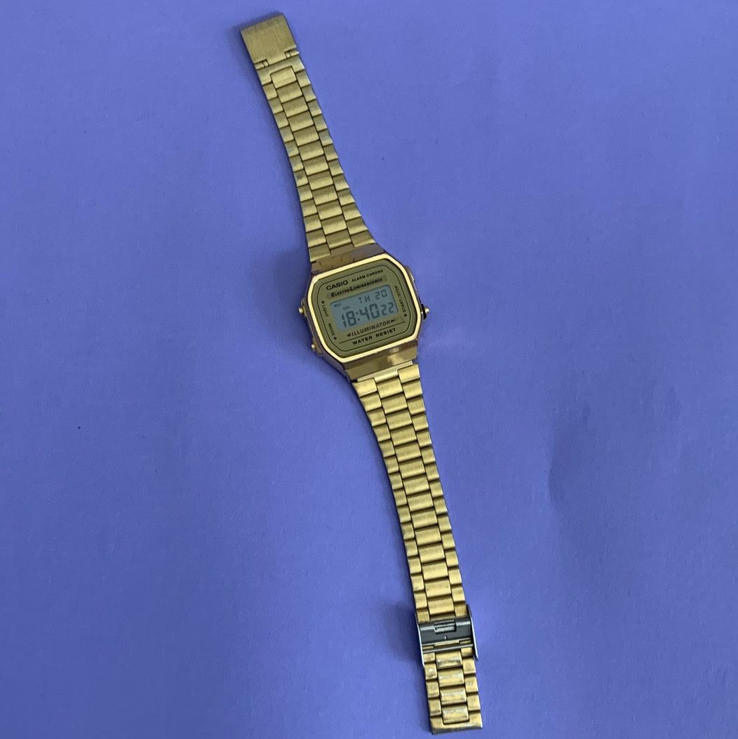 Vintage Gold Casio Vintage Style Watch A158W Size ONE SIZE - 3 Preview