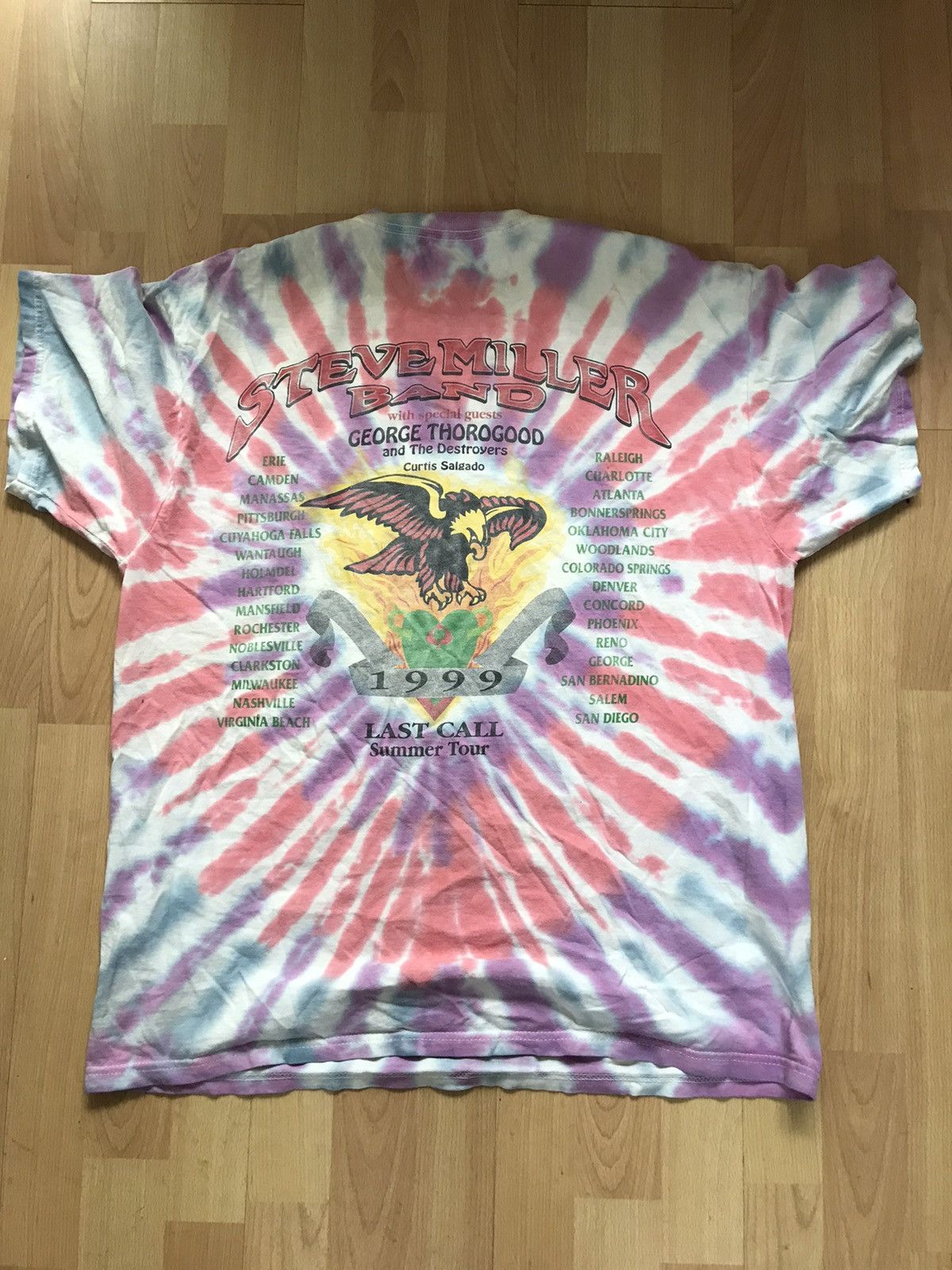 Band Tees × Vintage Vintage Steve Miller Band Last Call Tour Shirt Size US L / EU 52-54 / 3 - 2 Thumbnail