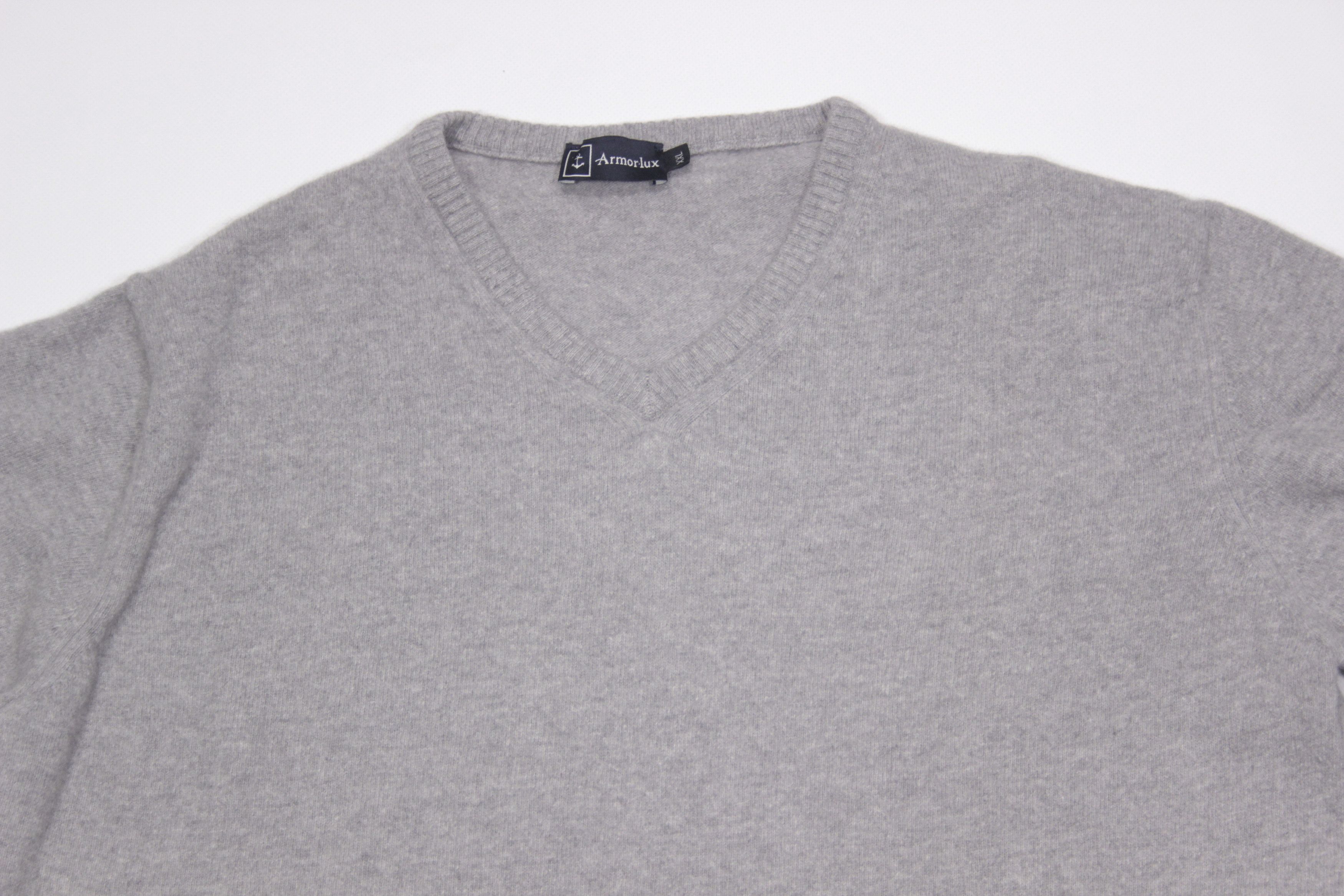 Armor-Lux Wool Logo Grey Sweater Size US XL / EU 56 / 4 - 4 Thumbnail