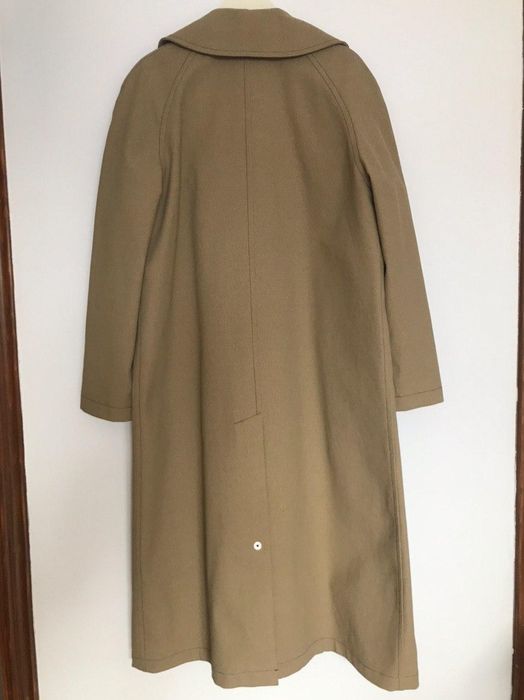 Acne Studios Cotton canvas trench coat mushroom beige | Grailed