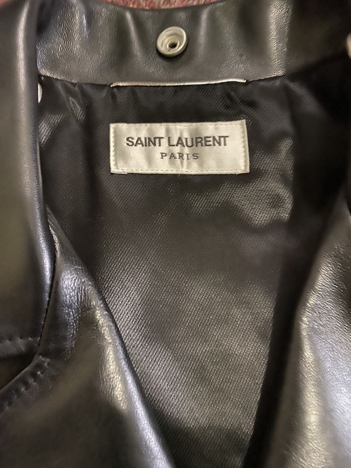 Saint Laurent Paris Saint Laurent L01 Lambskin Motorcycle Jacket Size US S / EU 44-46 / 1 - 7 Thumbnail