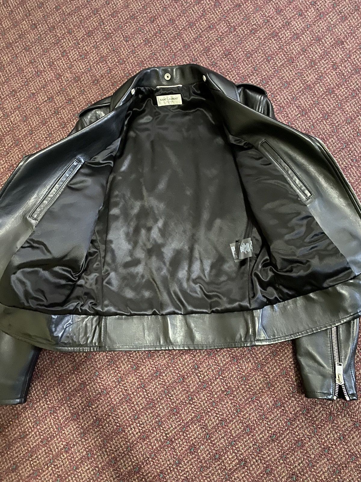 Saint Laurent Paris Saint Laurent L01 Lambskin Motorcycle Jacket Size US S / EU 44-46 / 1 - 3 Thumbnail