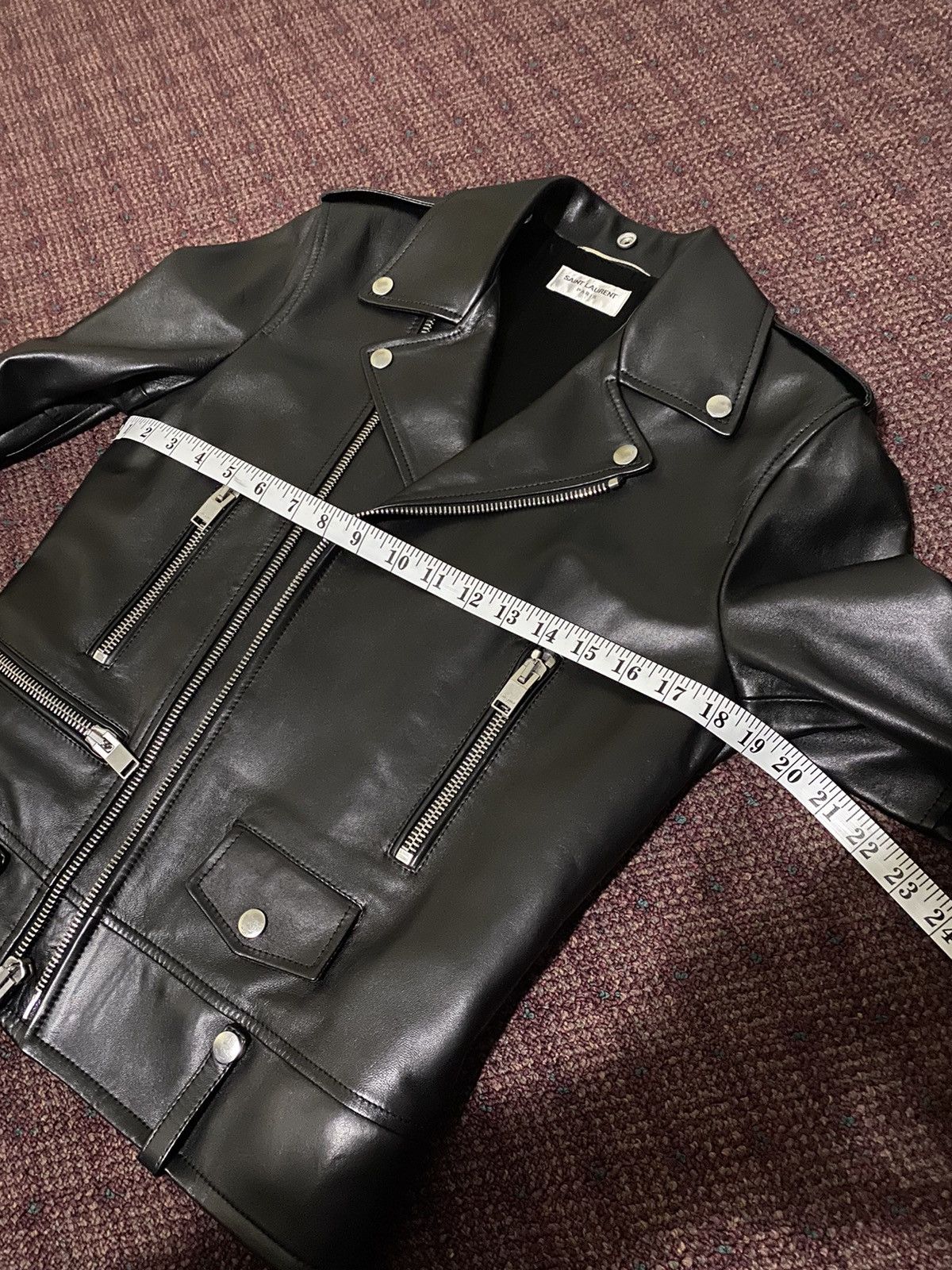Saint Laurent Paris Saint Laurent L01 Lambskin Motorcycle Jacket Size US S / EU 44-46 / 1 - 10 Thumbnail