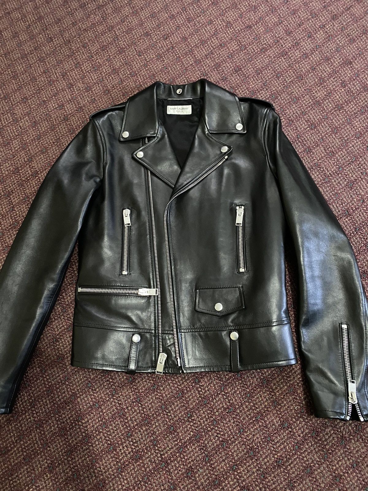 Saint Laurent Paris Saint Laurent L01 Lambskin Motorcycle Jacket Size US S / EU 44-46 / 1 - 2 Thumbnail
