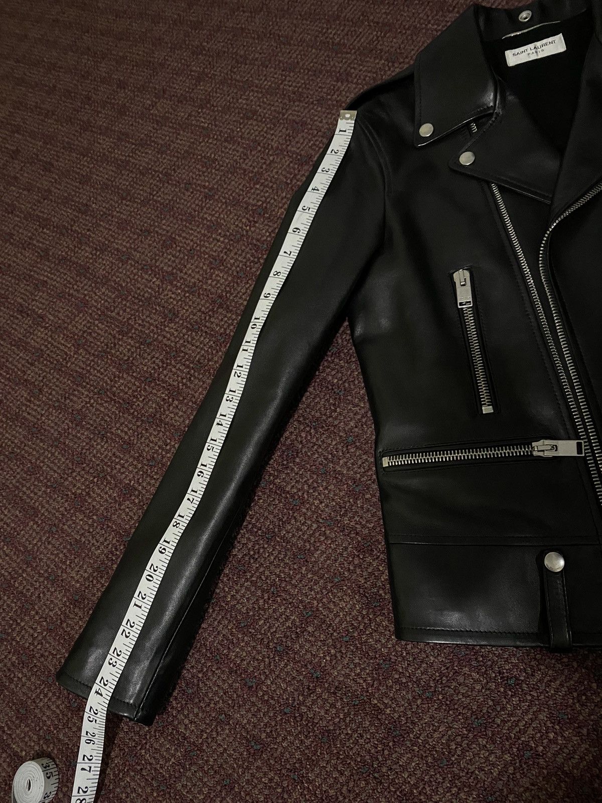 Saint Laurent Paris Saint Laurent L01 Lambskin Motorcycle Jacket Size US S / EU 44-46 / 1 - 9 Thumbnail